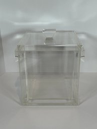 MCM Lucite Geometric Ice Bucket