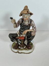 Napcoware Ceramic Shoe Cobbler Figure