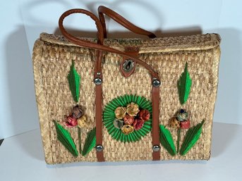 Vintage Straw Purse