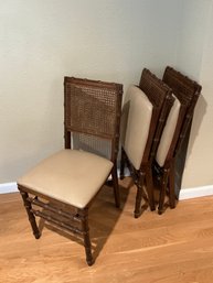 (3) Vintage Stakmore Folding Chairs -