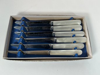 Stainless / Pearl Handle Steak Knives