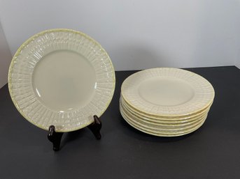 (8) Belleek Porcelain Bread & Butter Plates -