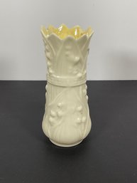 Belleek Porcelain  'lily Of The Valley' Vase - (Gold Mark)