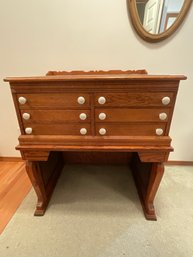 Antique Spool Cabinet/Desk -