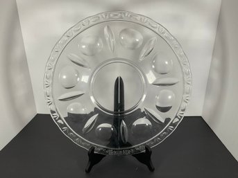 Sterling Crystal Torte Plate