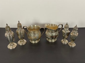 Vintage Towle Sterling Cream & Sugar  S & P (Diff Mark)