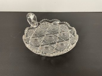 Vintage Cut Glass Dish