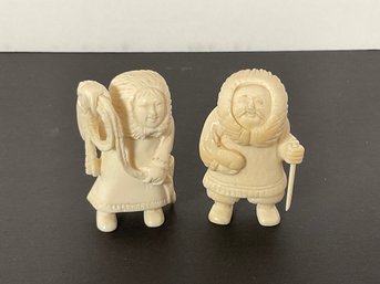 ALaska Carved Inuit/Eskimo Figures -