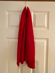 Hanna Anderson Red Ribbed Scarf