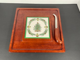 Spode Holiday Cheese Plate