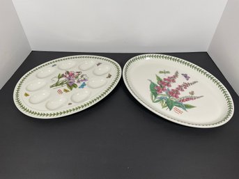 Portmeirion China 'Botanic Garden' Egg & Serving Platter