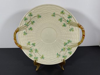 Belleek Porcelain Bread Plate - (3rd Blk Mark)