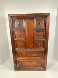 Antique Wood Cabinet - (DM)