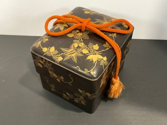 Antique 19th Century Japanese Lacquer Maki-e Tebako Box - (DM)