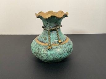 Sm Brass Vase