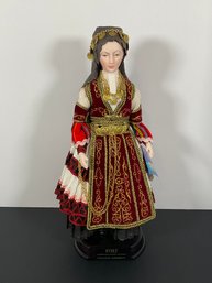 Greek 'Evelt' Porcelain Doll