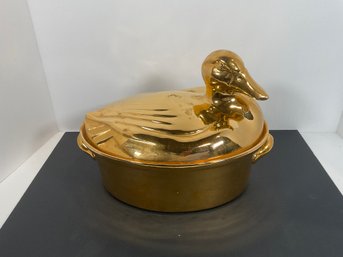 Hall China Gump Gold Duck - (DM)