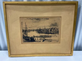 Antique Etching By Sir Seymour Haden -