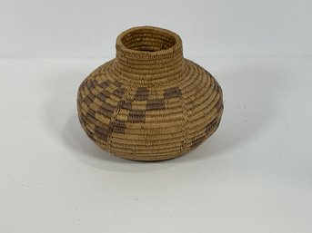 Native American Pima Woven Basket - (DM)