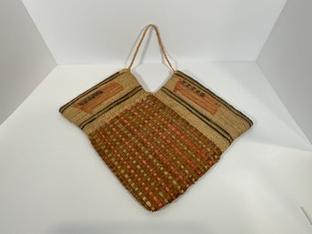 Impressive Native American (Makah) Woven Bag - (DM)