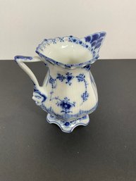 Royal Copenhagen Blue Fluted Full Lace Creamer - (DM)