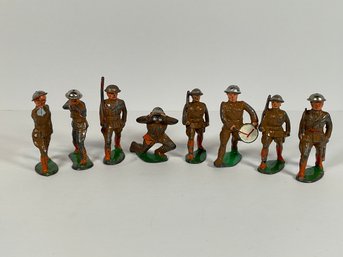 (8) WWII Manoil/Lead Toy Soldiers - (Lot 1)