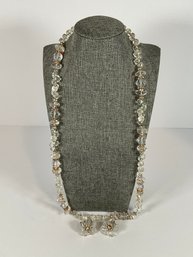 Vintage Miriam Haskell Crystal/Rock/Gem Necklace & Earrings