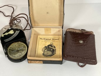 Vintage WWII Bezard Compass - Complete W/ Pouch & Box