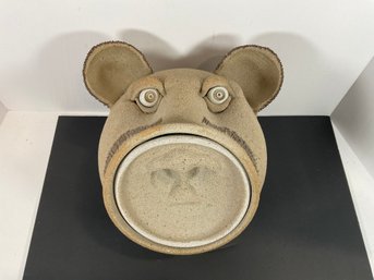 Funky Ceramic Pig Cookie Jar - (DM)