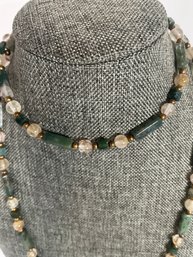 Jade/Quartz Necklace - 30'