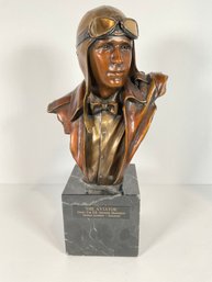 'The Aviator' Sculpture By Lundeen 35/200 (American 20th Century)