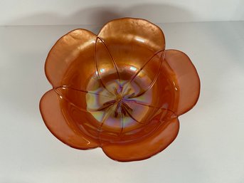 Iridescent Tulip Shape Bowl