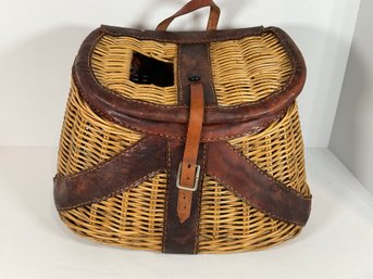 Vintage Fishing Creel Basket
