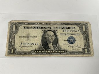 1935E $1 Silver Certificate - As Shown.