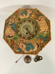 Antique Lux Peter Rabbit Clock -