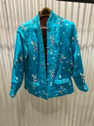 Womens Rayon/Silk Reversible Asian Style Jacket By Peony