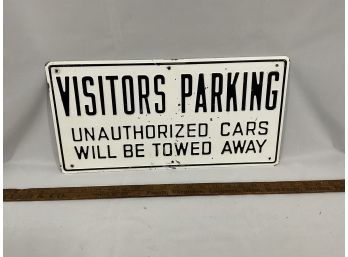 Visitor Parking Metal Sign