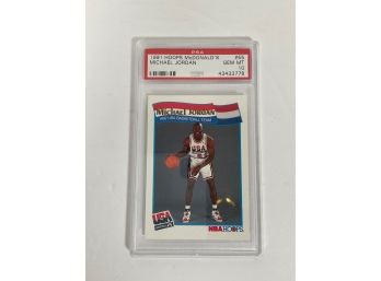 91-92 Michael Jordan Hoops 55  McDonalds Topps (PSA) 10