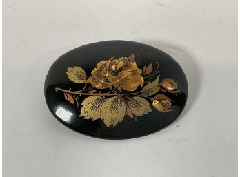 Russian Hand Painted Brooch