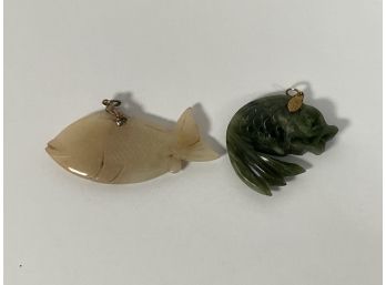 Jadeite Fish Pendants