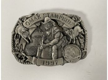 1997 Omak Stampede Belt Buckle Lt Ed.  91/250