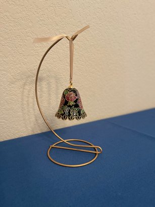 Pretty Floral Bell Ornament