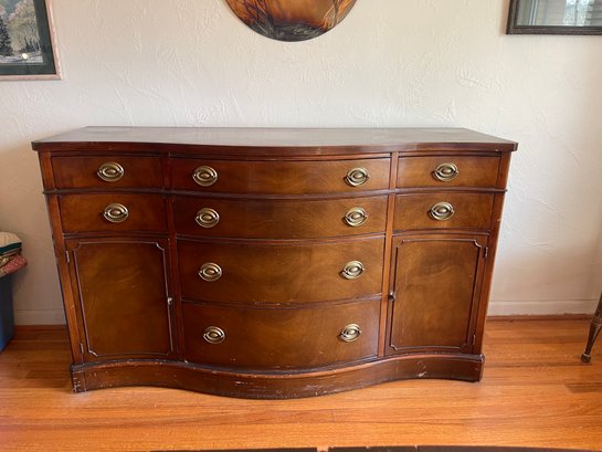 Amazing Drexel Bow Front Buffet Cabinet