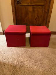 2 Ottomans With Storage