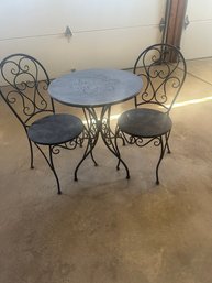 Childrens Ice Cream Parlor Table And Chairs Black Metal