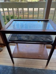 Glass Display Side Table