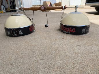 Vintage Coors Light Pool Table/Game Table Lights