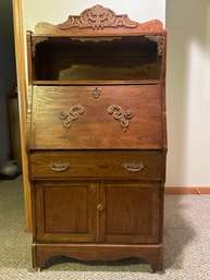 Beautiful Antique Oak Secretary Desk