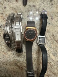 Bulova Watch With Mother Of Pearl And Other Watches