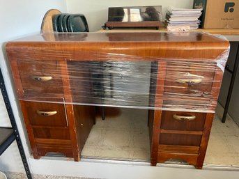 Retro Waterfall Dresser And Vanity Set